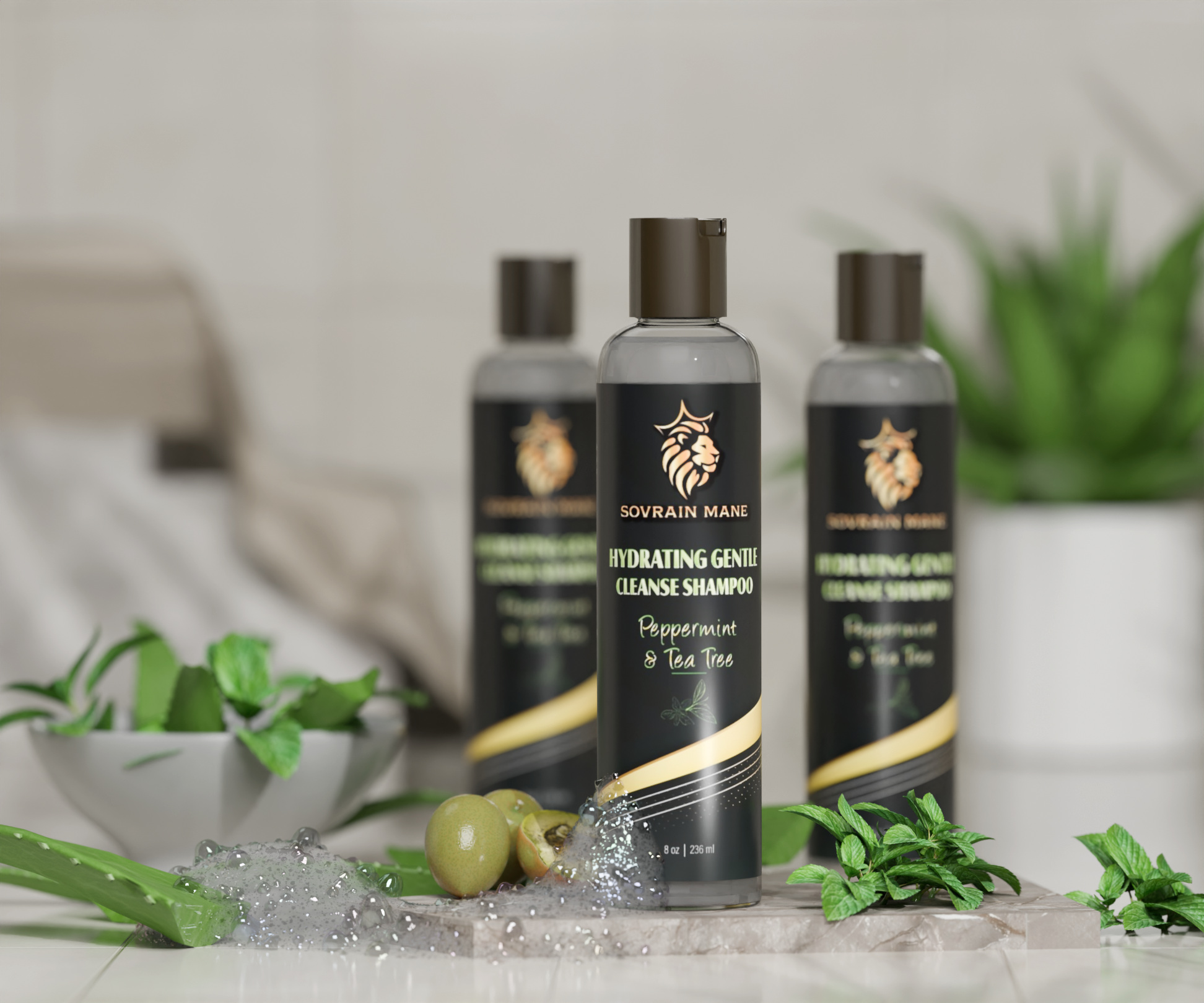 Hydrating Shampoo - Peppermint &amp; Tea Tree